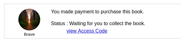Buy request waiting payment