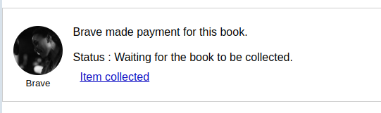 Buy request waiting payment