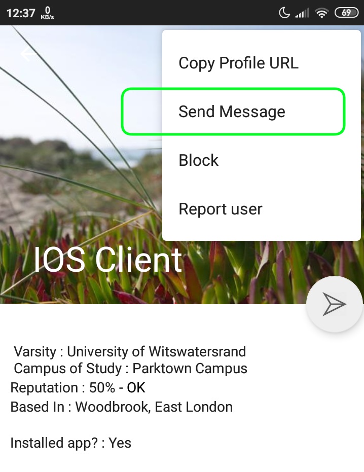 contact user button1