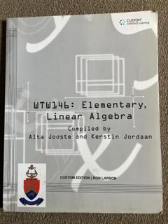 WTW 146 : Elementary, Linear Algebra - cover image