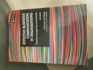 Effective Business Communication In Organisations - cover image