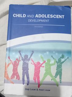 Child and Adolescent Development  - cover image