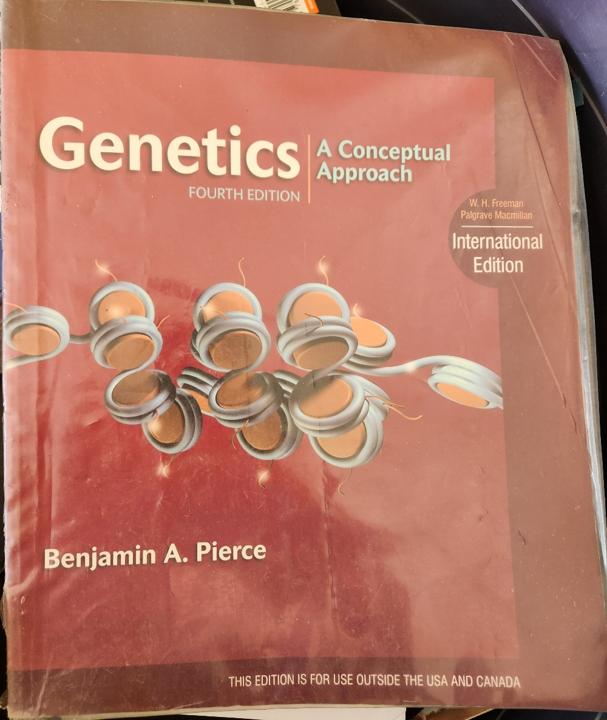 Genetics A Conceptual Approach - cover image