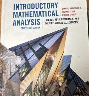 Introductory Mathematical Analysis for Business, Economics. And the Life and Social Sciences - cover image