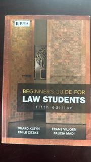 Beginners guide for law students - cover image