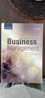 introduction to business management  - cover image