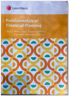 Fundamentals of Financial Planning 2021 - cover image