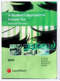 A Students Approach To Income Tax : Natural Persons 2024 - cover image