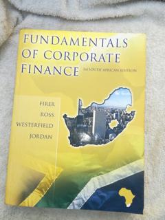 Fundamentals of Corporate Finance South african edition - cover image