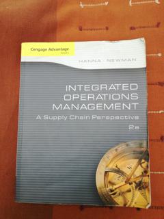 Integrated Operations Management a supply chain perspective. - cover image