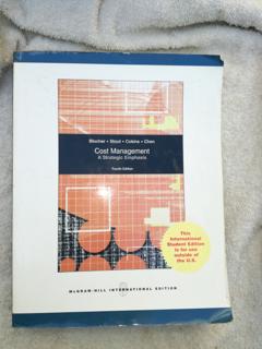 Cost Management A Strategic Emphasis. - cover image