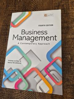 Business Management A Contemporary Approach - cover image