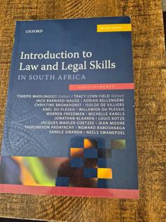 Introduction to Law and Legal Skills - cover image