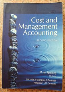 Cost and Management Accounting (2nd Edition) - M. van Rensburg - cover image