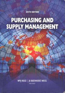Purchasing and Supply Management - cover image
