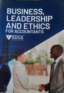 Business Leadership and Ethics for Accountants - cover image