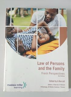 Law of Persons and The Family - cover image