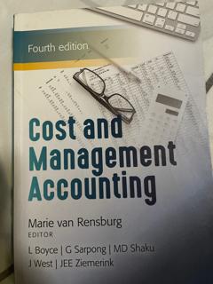 Cost and Management Accounting - cover image