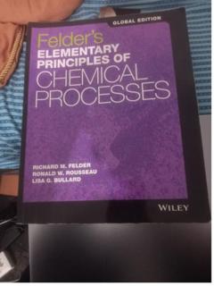 Felder elementary principles of chemical processes - cover image