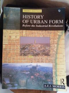 History of urban form  - cover image