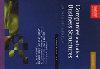 COMPANIES AND OTHER BUSINESS STRUCTURES IN SOUTH AFRICA (PAPERBACK, 3RD REVISED EDITION - cover image