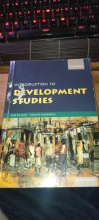 INTRODUCTION TO DEVELOPMENT STUDIES - cover image
