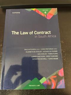 The Law of Contract in South Africa  - cover image