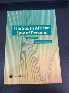 The South African Law of Persons - cover image