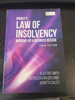Hocklys The Insolvency Law - cover image