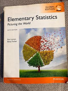 Elementary Statistics - Picturing the world - cover image