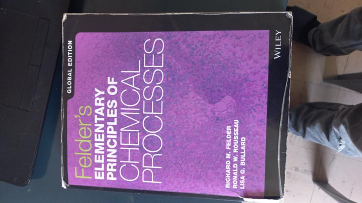 Felders Elementary principles of Chemical Processes - cover image