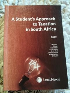 A students approach to taxation in South Africa  - cover image