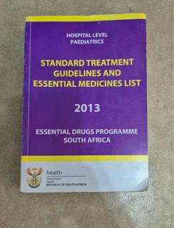 Hospital Level Paediatrics Standard Treatment Guidelines and Essential Medicines List - cover image