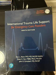 International Trauma Life Support for Emergency Care Providers - cover image