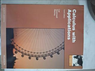 Calculus with applications -Pearson International Edition - cover image